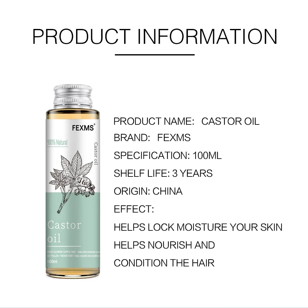 Castor oil 100% Natural